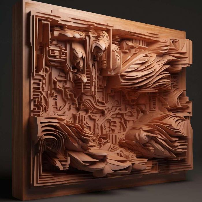 نموذج ثلاثي الأبعاد لآلة CNC 3D Art 